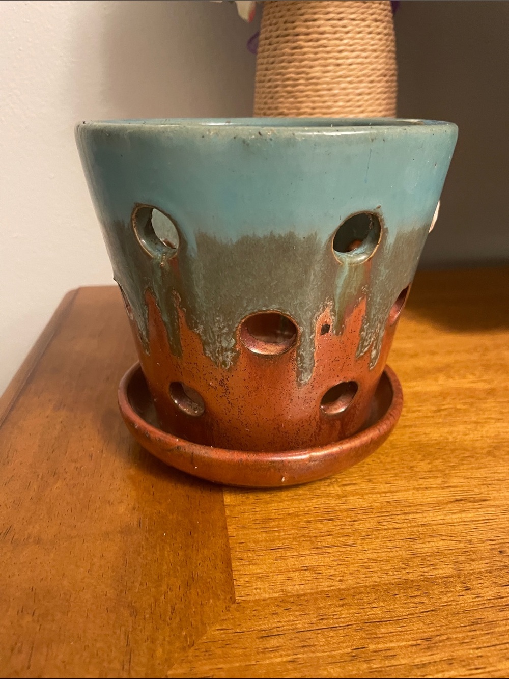 Allen + Roth Ceramic Planter Pot for Orchids or Succulents with Drainage Holes - Picture 2 of 11